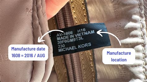 michael kors handbag serial numbers.